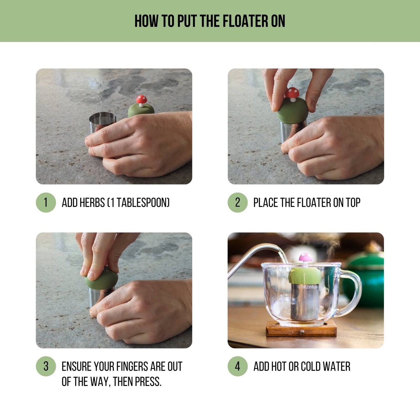 Heart Tea Cup | Floating Tea Steeper