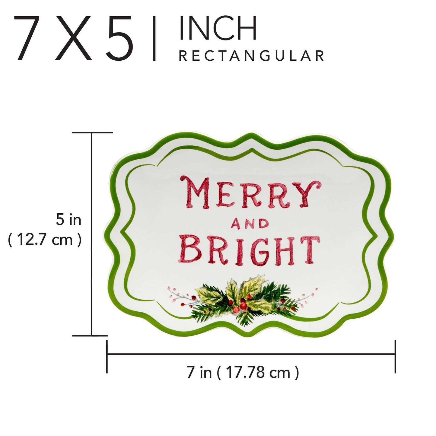 Christmas Canape Plate Set