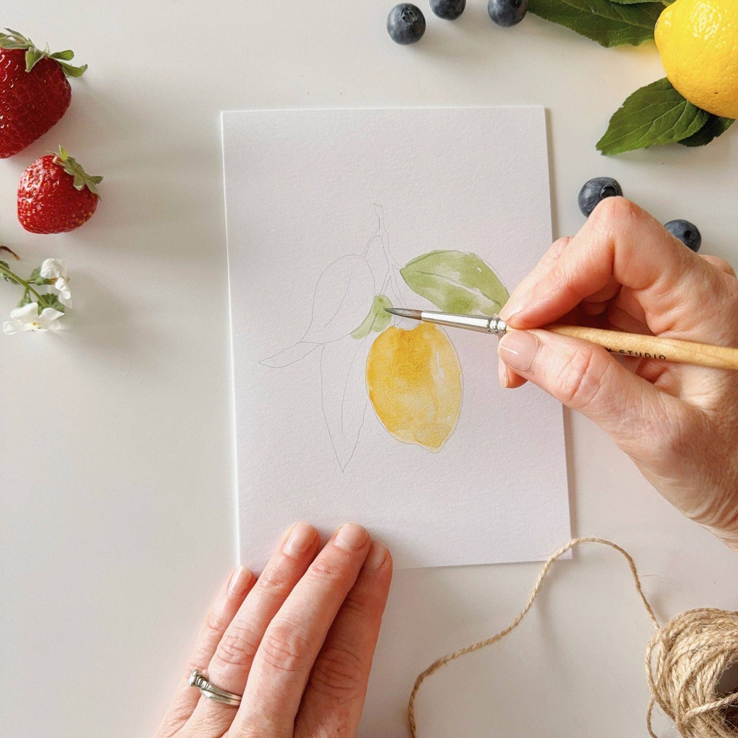 Fruit Watercolor Notecard Set