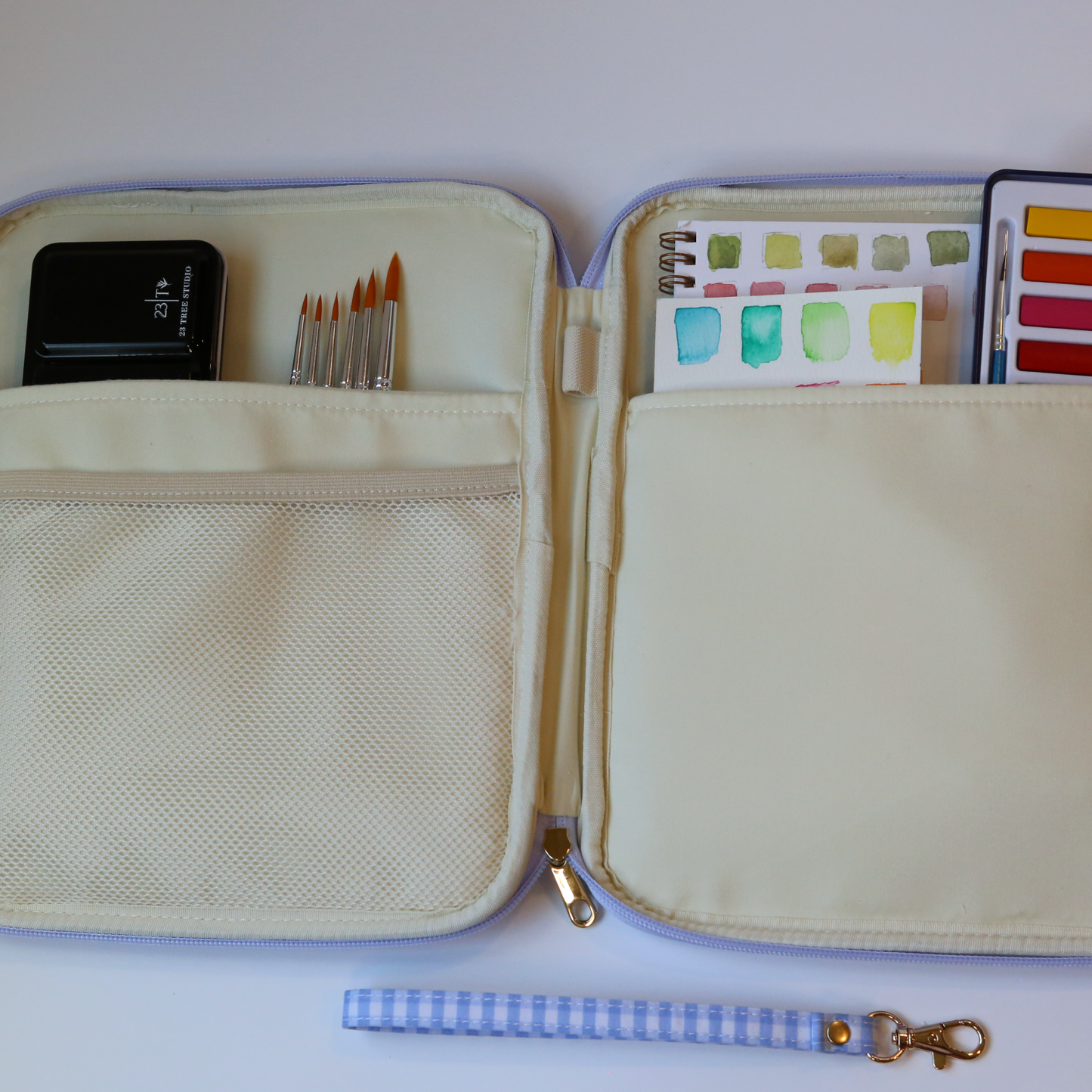 Watercolor Clutch & Workbook Organizer
