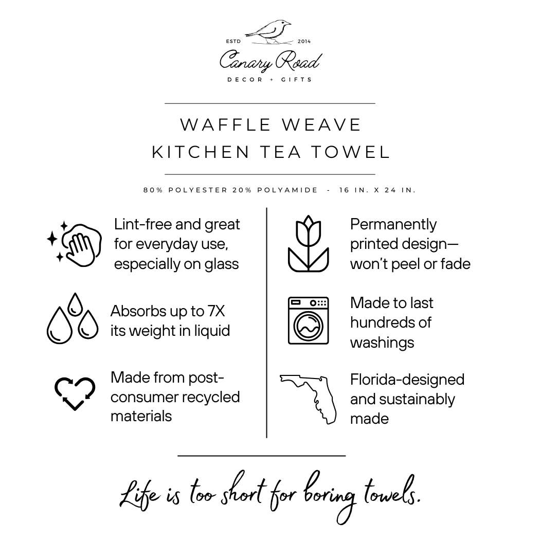 USA 250 4th July Patriotic Kitchen Towel Waffle America