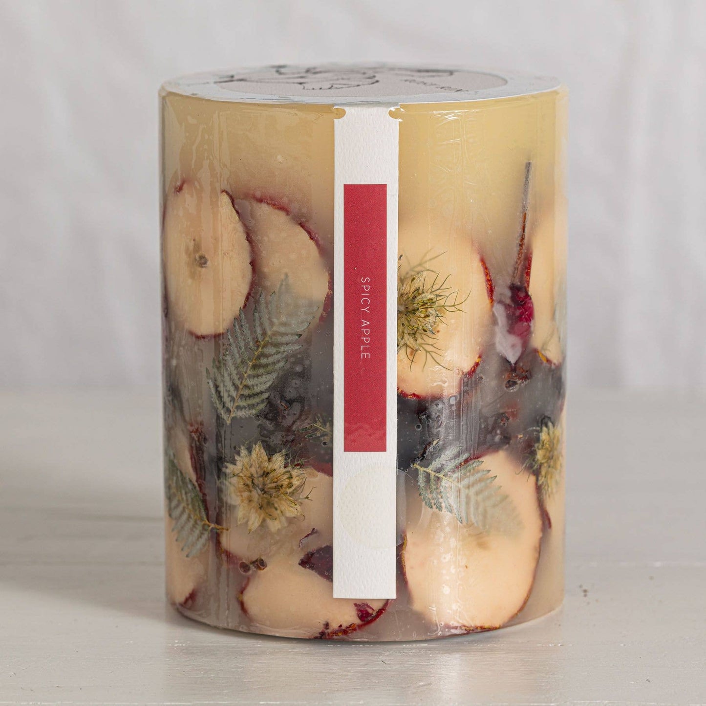 Spicy Apple Small Round Botanical Candle