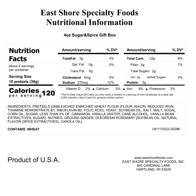 Sugar & Spice Pretzels Gift Box