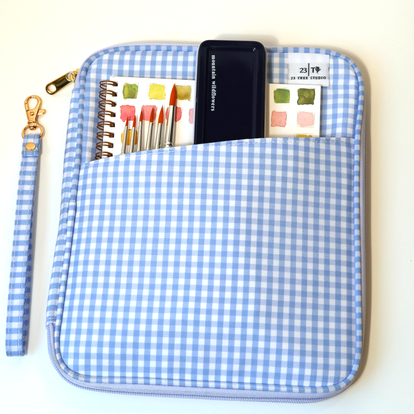 Watercolor Clutch & Workbook Organizer
