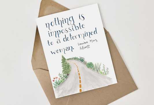 “Nothing is Impossible” Inspirational Card