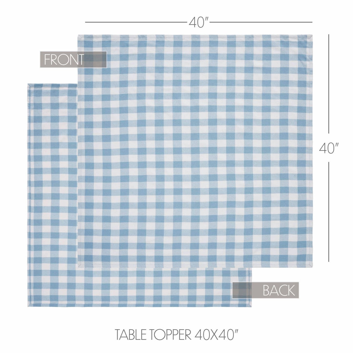Annie Buffalo Check Blue Table Topper
