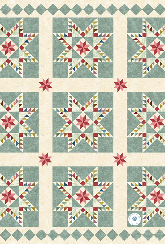LB Kitchen Towel - Heritage Feathered Star