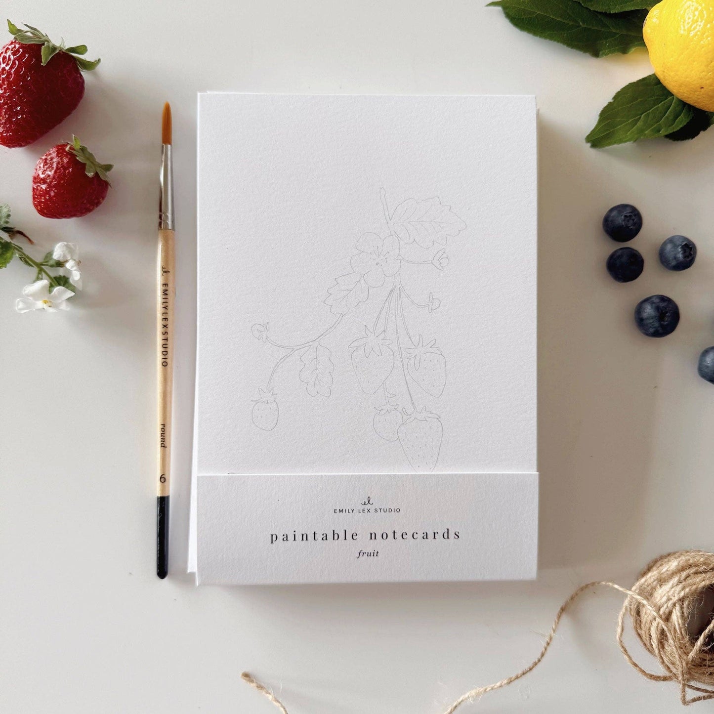 Fruit Watercolor Notecard Set