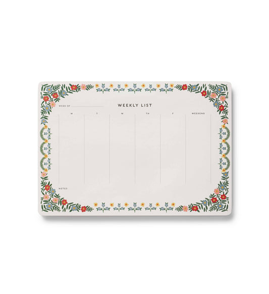 Rosette Weekly Desk Pad