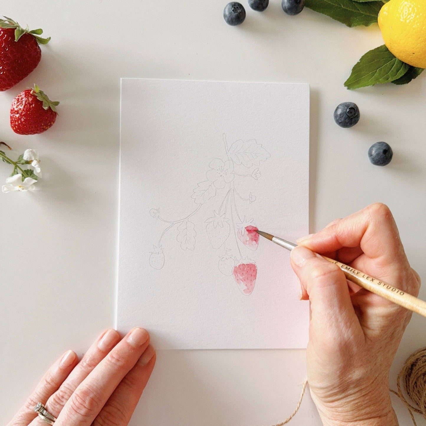 Fruit Watercolor Notecard Set